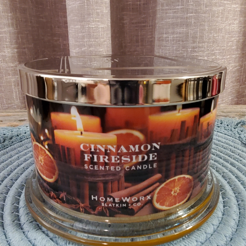 Homeworx by Slatkin & Co. Cinnamon Fireside Scented Candle